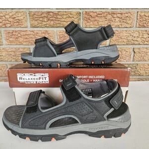Skechers Tresmen Garo Black Sandals Mens 10